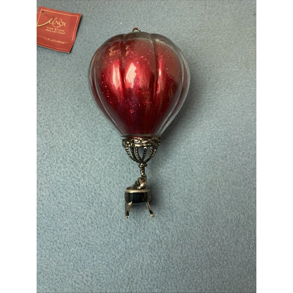 CIB Lenox Kirk Stieff Collection Santa's Journey Pewter Holloware Ornament